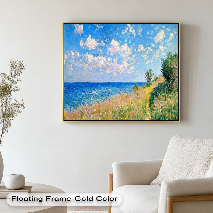 Seaside Landscape Impressionist - Modern Oil Painting