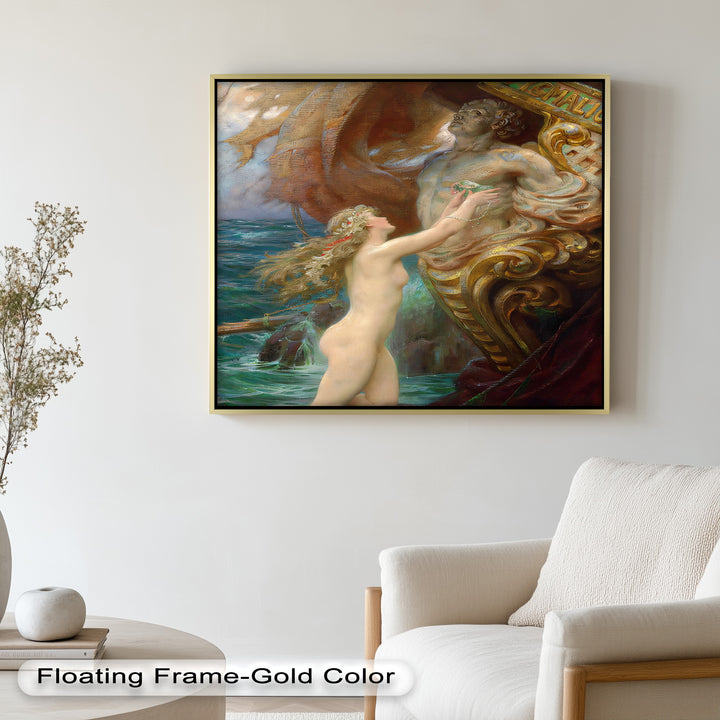 Galatea’s Awakening – Mythological Nude Oil Painting