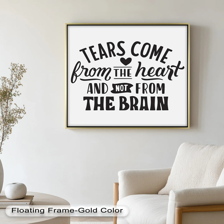 Tears Come from the Heart – Monochrome Oil Painting - MyPhotoStation