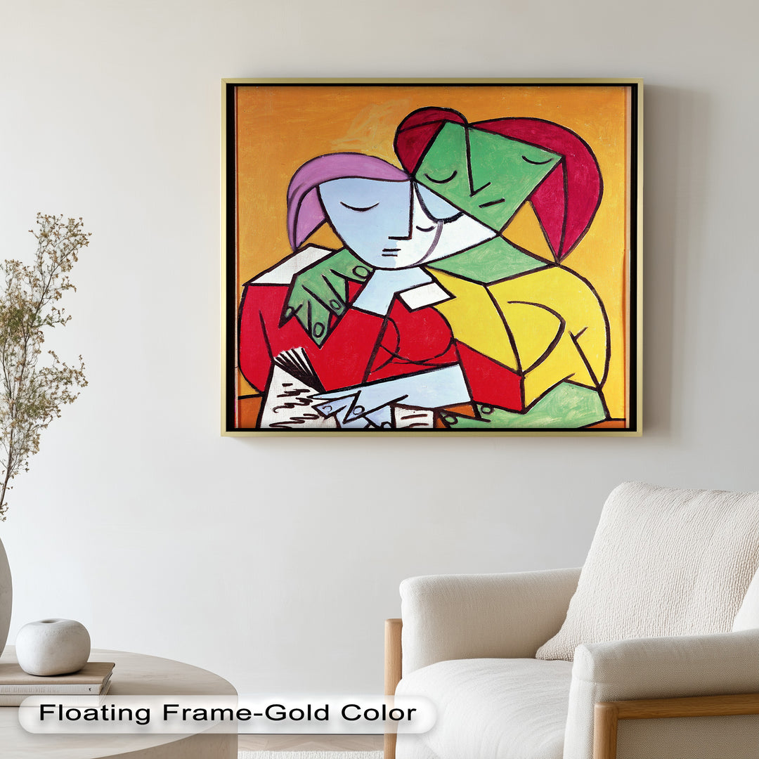 Harmony in Study – Embrace of Minds Picasso Oil Painting
