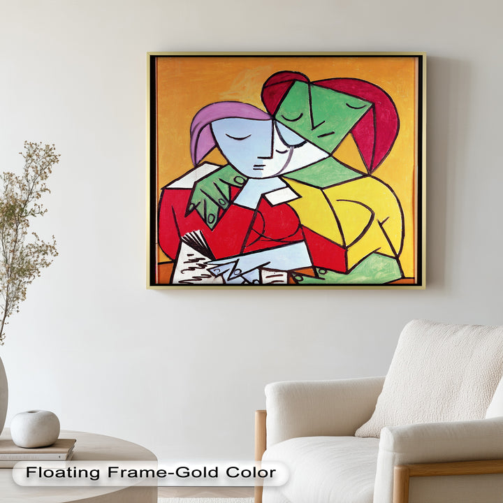 Harmony in Study – Embrace of Minds Picasso Oil Painting