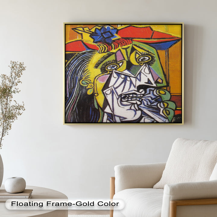 Woman in Anguish – Expressive Cubist Portrait Picasso Oil Painting
