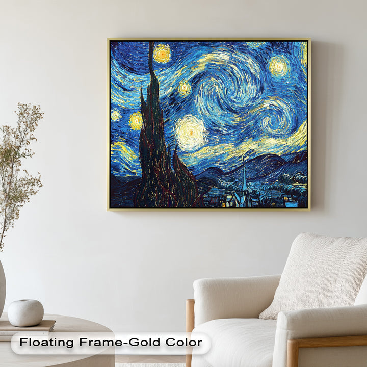 The Starry Night by Vincent van Gogh – Post-Impressionist Oil Painting