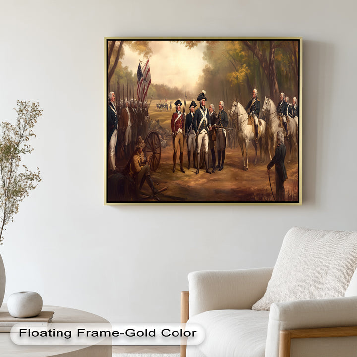 Command and Honor – Revolutionary Army Oil Painting