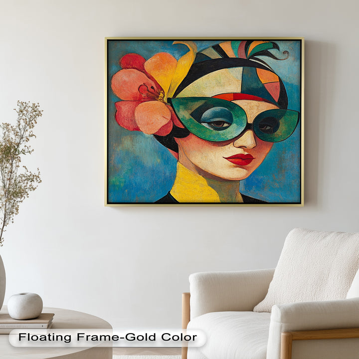 Retro Elegance Oil Painting – Fauvism Woman