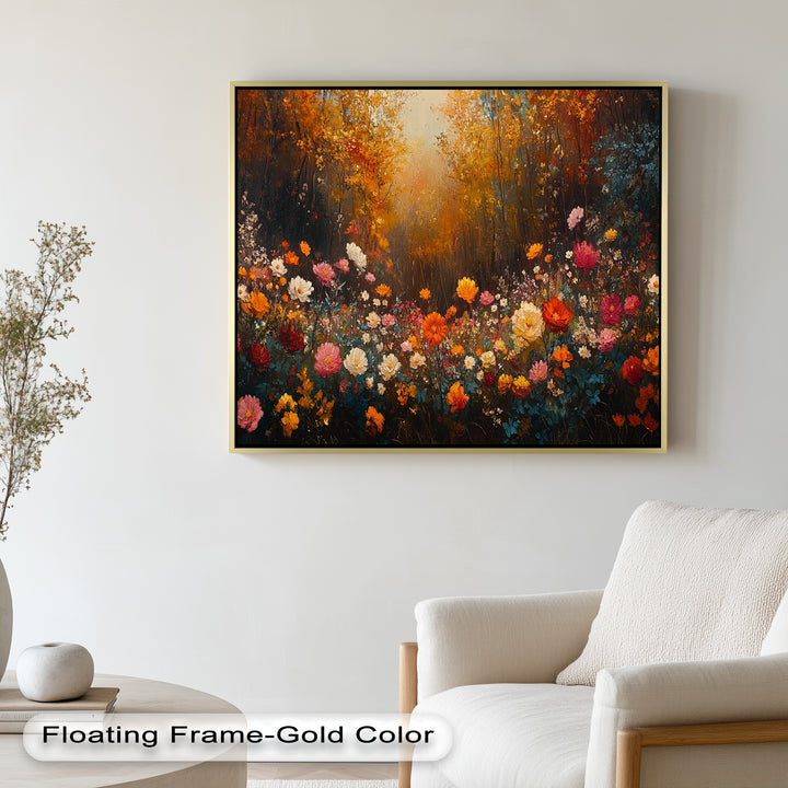 Autumn Floral Meadow – Colorful Nature Oil Paintings