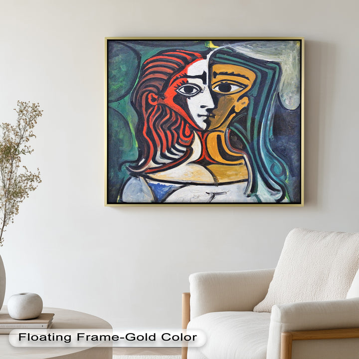 Dual Gaze – Buste de Femme Inspired Picasso Oil Painting