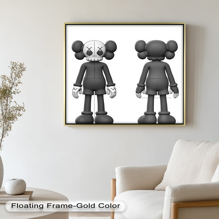 Binäre Dualität – KAWS Ölgemälde