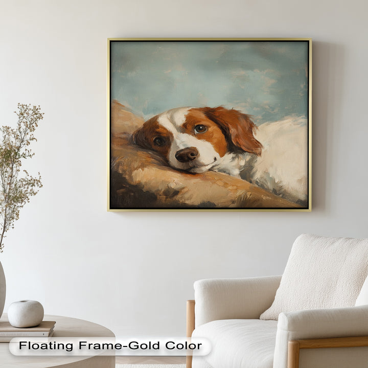 Resting Soul – Loyal Dog Animal Oil Painting