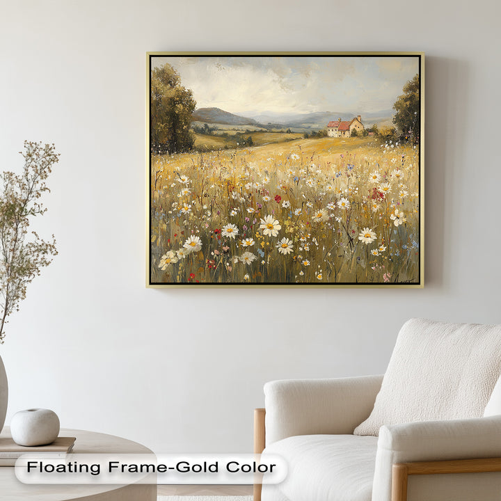 Countryside Bloom – Floral Oil Painting