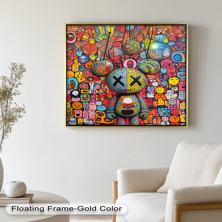 Mosaic Madness – KAWS Oil Painting