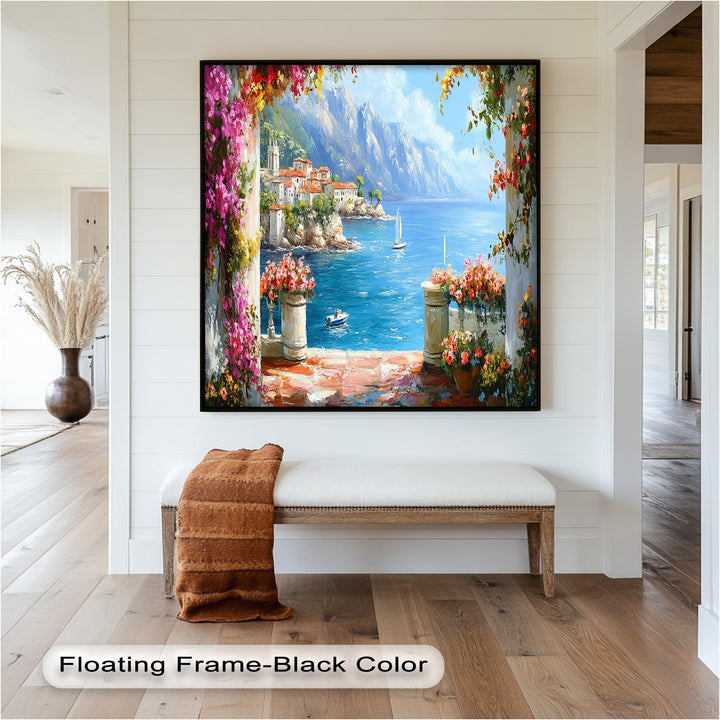 Mediterranean Coastal – Seaside Landscape Oil Painting