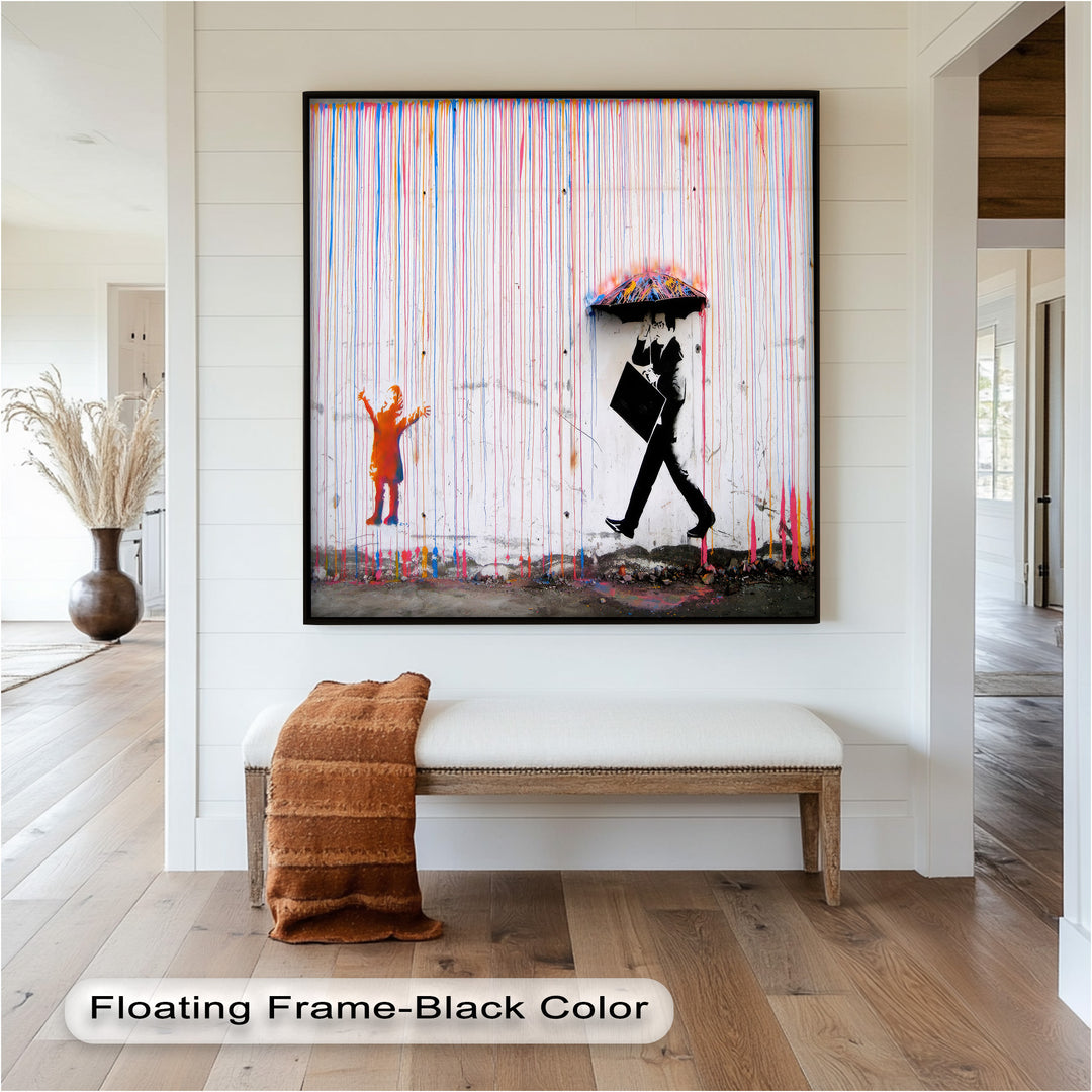 Colorfall Dissonance – Banksy Oil Painting