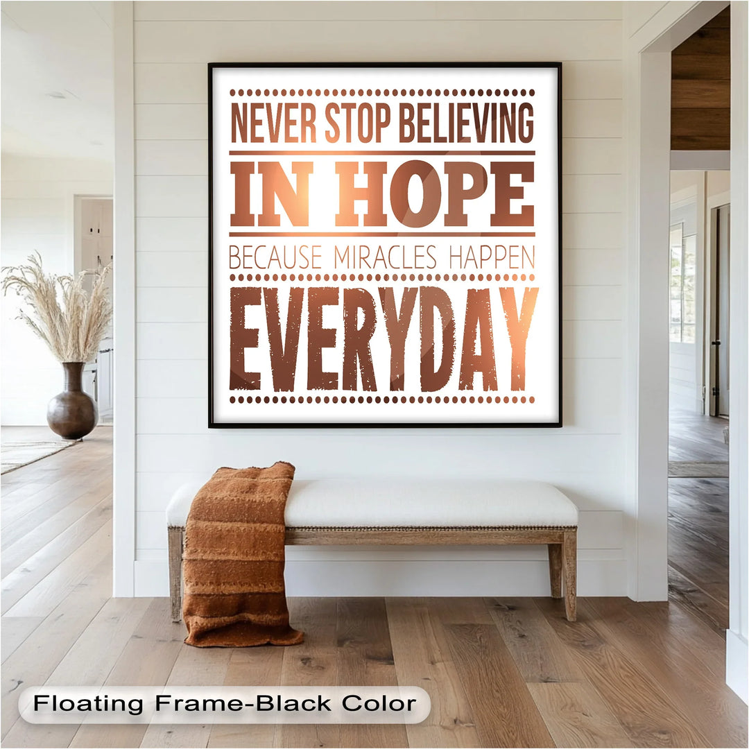 Believe in Hope – Motivational Oil Painting - MyPhotoStation