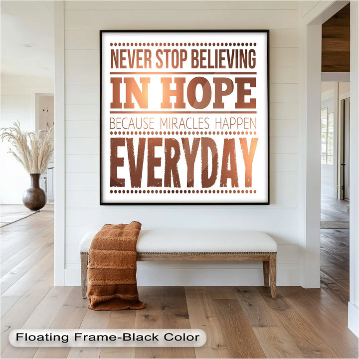 Believe in Hope – Motivational Oil Painting - MyPhotoStation