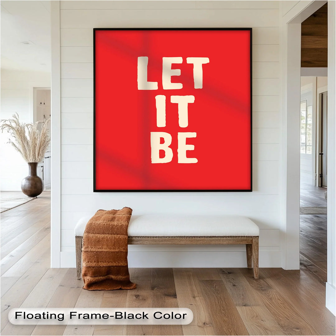 Let It Be – Red Oil Painting - MyPhotoStation