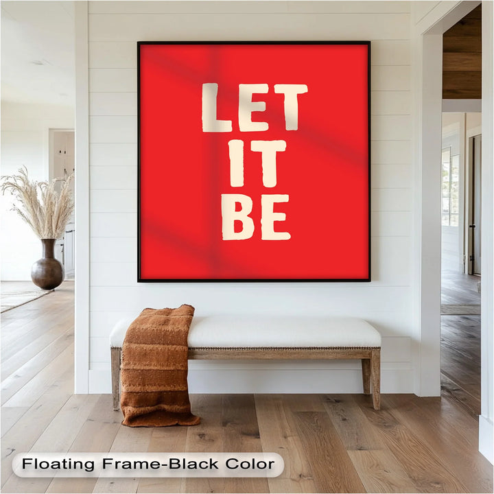 Let It Be – Red Oil Painting - MyPhotoStation