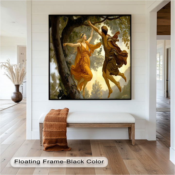 Dem Schicksal nachjagen – Apollo und Daphne, Renaissance-Akt-Ölgemälde