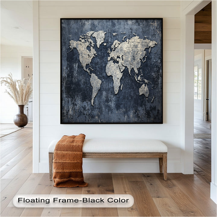 World Map – Modern Oil Paintings