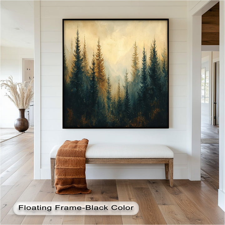 Ideal for rustic, lodge-inspired, or nature-themed interiors, this artwork brings the spirit of the forest indoors.