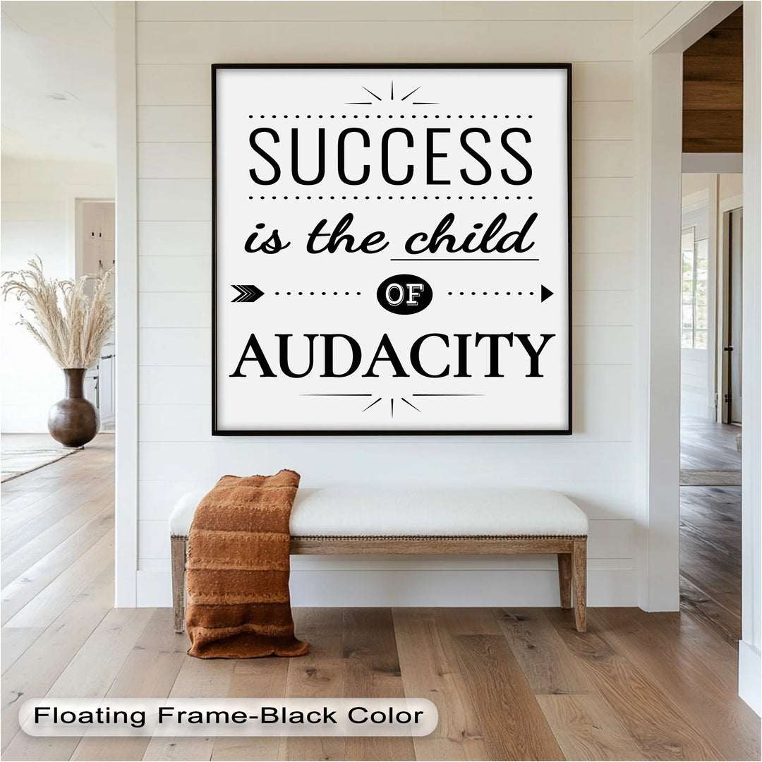 Success Is the Child of Audacity – Modern Oil Painting - MyPhotoStation