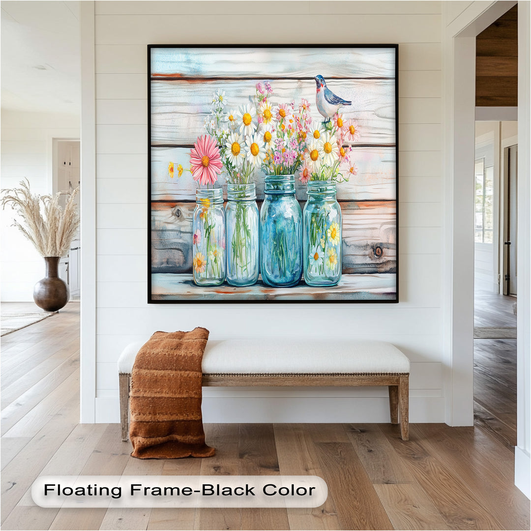 Flower Jars – Modern Oil Painting