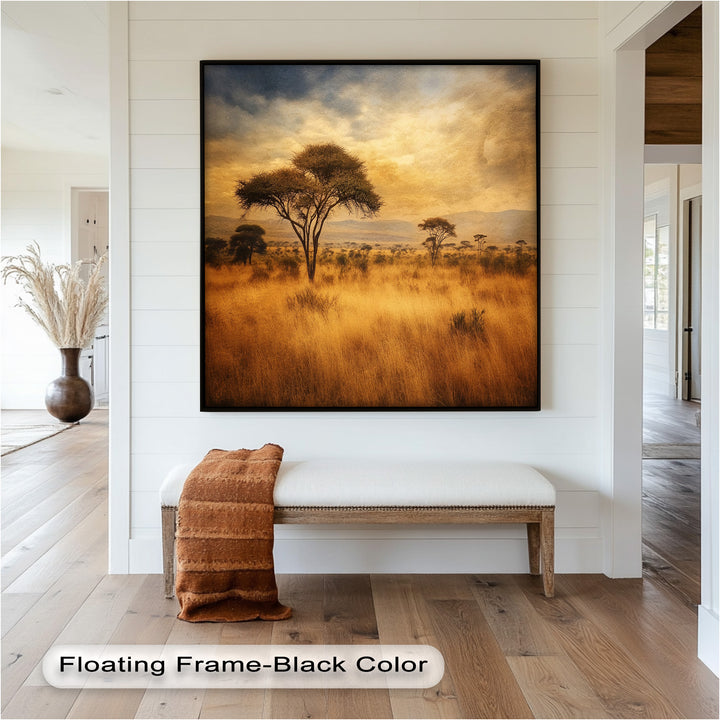 Perfect for earthy, bohemian, or travel-inspired interiors, this artwork brings the soul of the wild plains into your home.