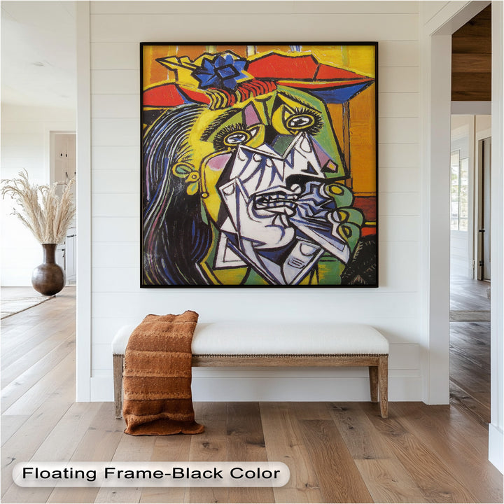 Woman in Anguish – Expressive Cubist Portrait Picasso Oil Painting