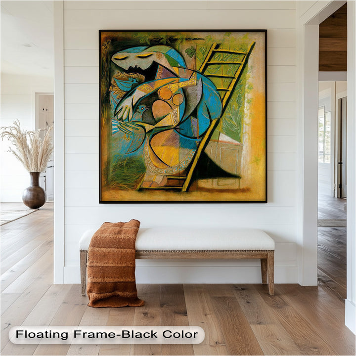 The Nesting Spirit – Cubist Mother and Bird Picasso Oil Painting
