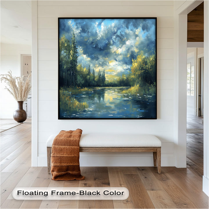 Forest River – Nature Oil Painting