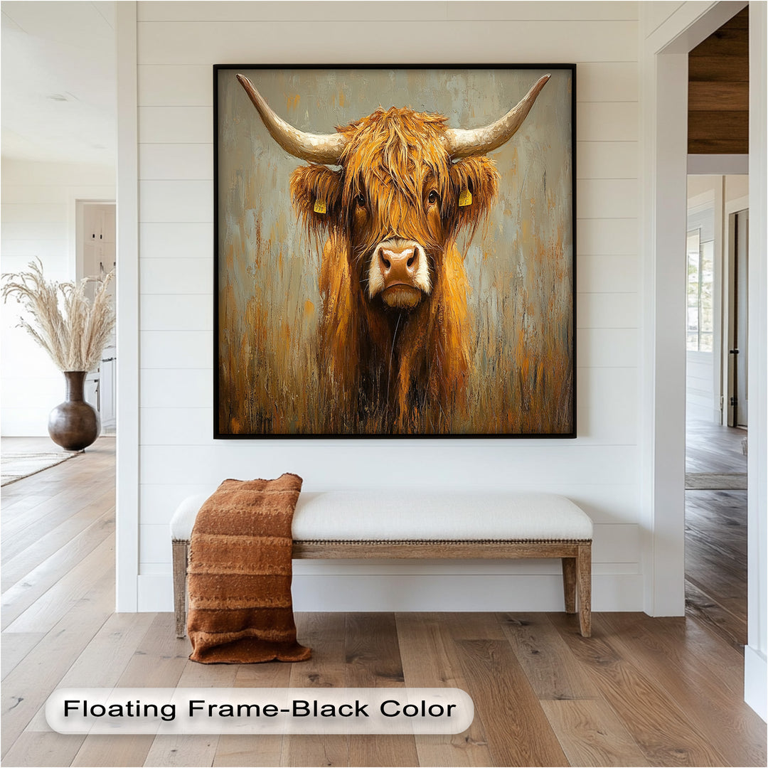 Highland Cow – Animal Oil Painting