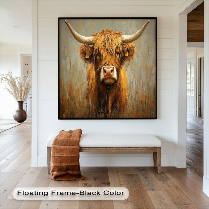 Highland Cow – Animal Oil Painting