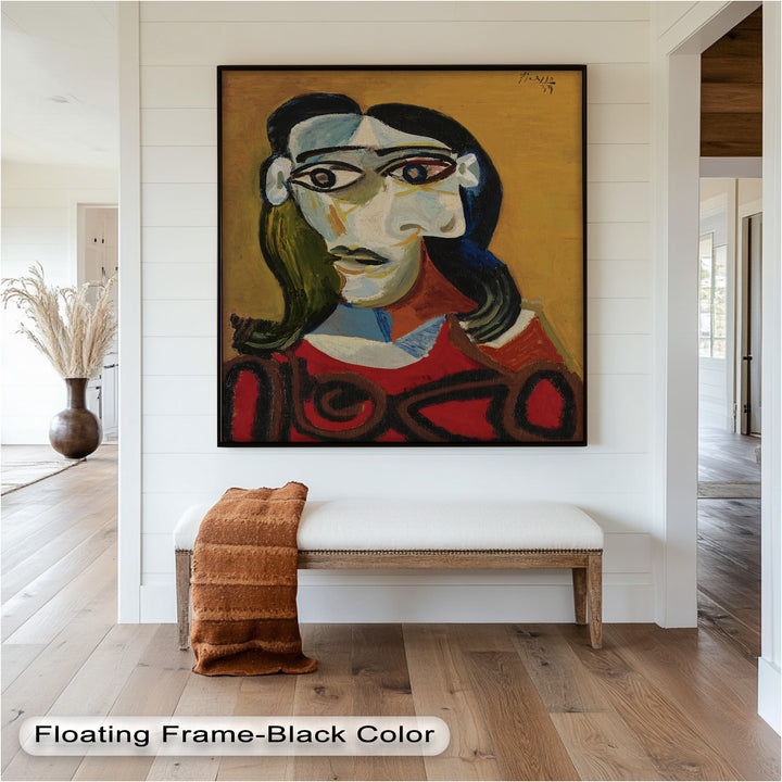 Abstract Portrait with Red Garment - Picasso Oil Painting