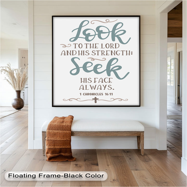 Seek His Face Always – 1 Chronicles 16:11 Oil Painting