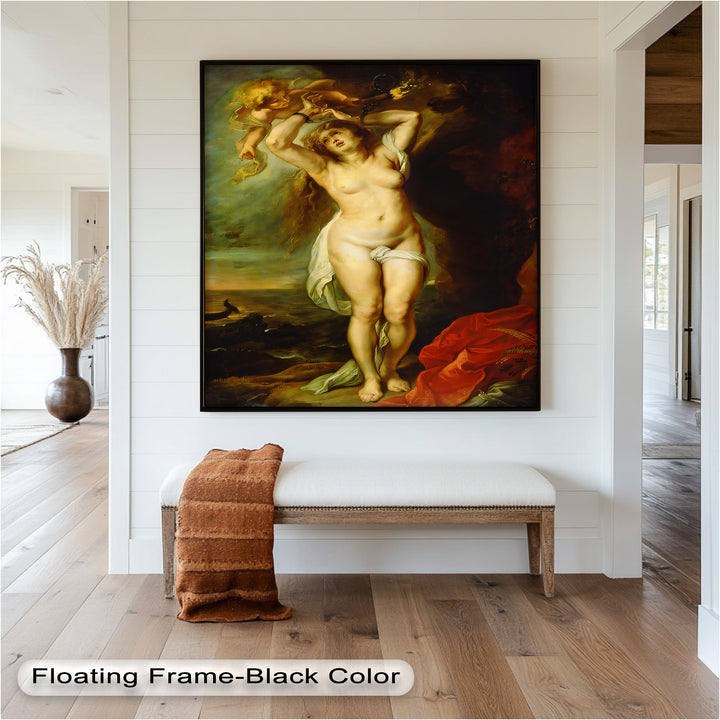 Andromeda Bound – Mythological Renaissance Nude Oil Painting