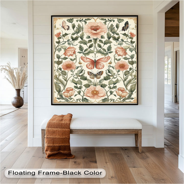 Whimsy in Bloom – Vintage Botanisches Ölgemälde