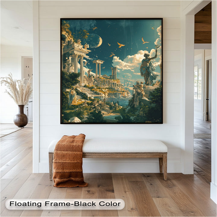 Majestic Temple of the Gods - Mythology Oil Painting
