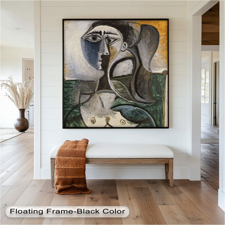 Fragmented Grace – Expressive Female Form in Picasso-Style Oil Painting