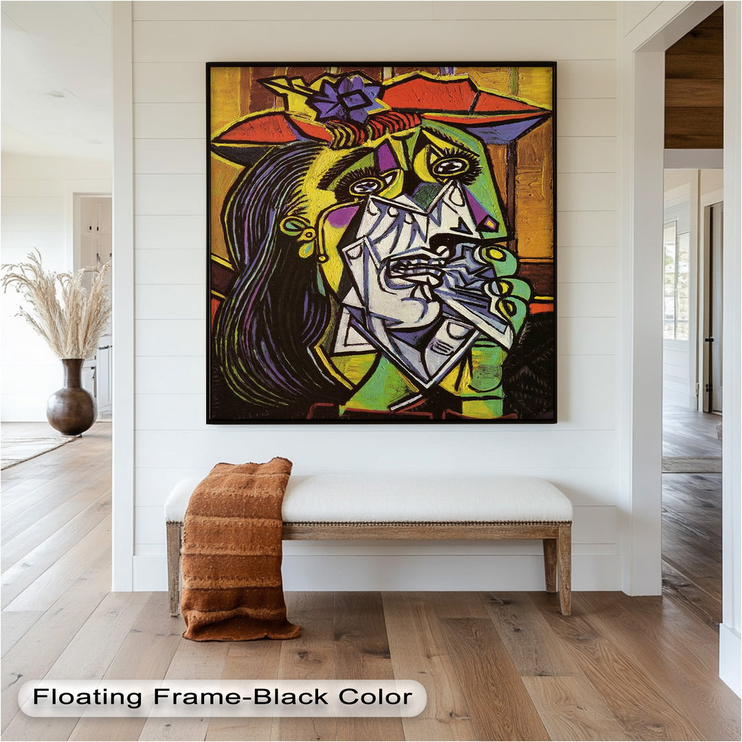 Weeping Woman in Crimson Hat – Picasso Oil Painting