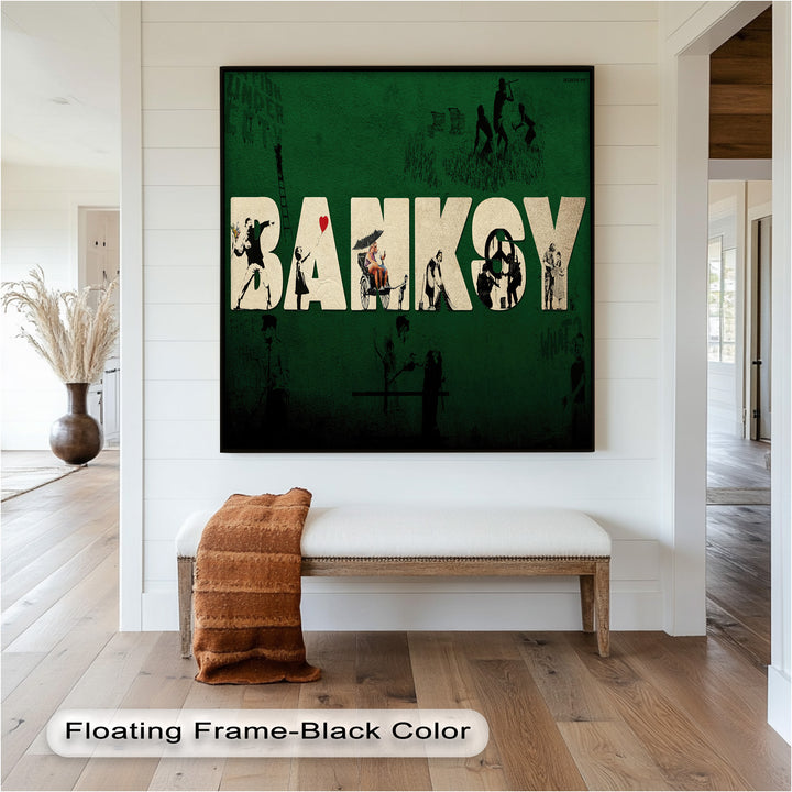 Urban Icons Collide – Banksy Tribute Oil Painting