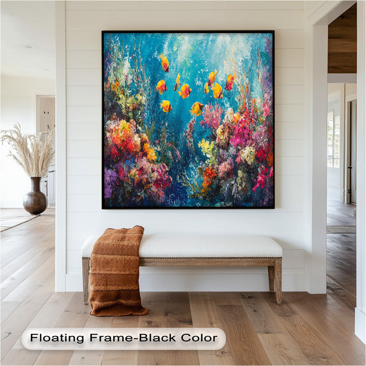 Coral Reef with Tropical Fish – Animal Oil Painting