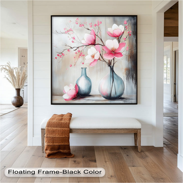 Soft Pink Magnolia - Flower Oil Painting