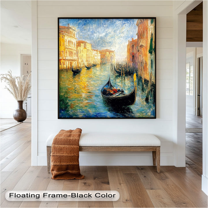 Venice Gondola Scene - Impressionist Oil Painting