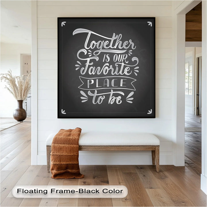 Together Is Our Favorite Place – Modern Oil Paintings - MyPhotoStation