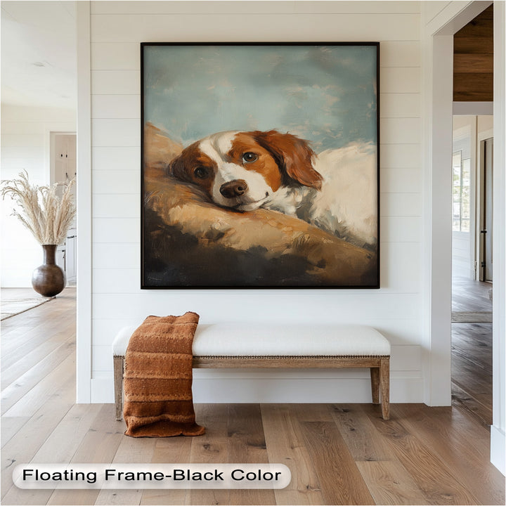 Resting Soul – Loyal Dog Animal Oil Painting