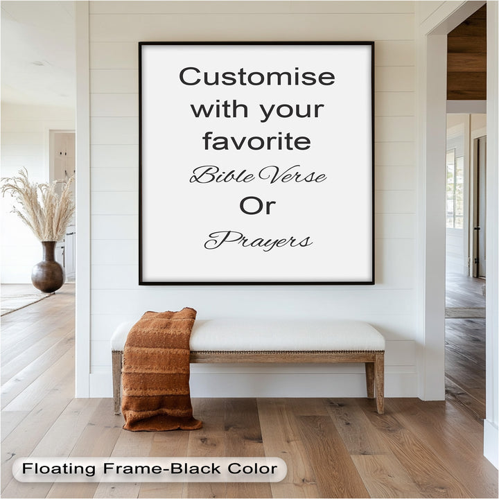 Custom Bible Verse Wall Art – Personalized Oil Painting