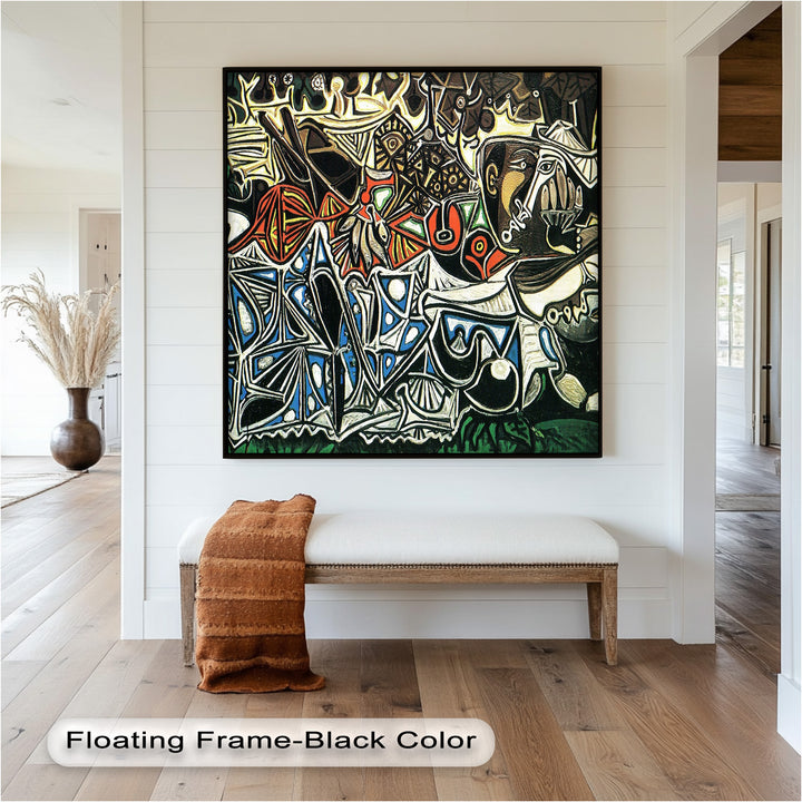 Picasso Krieg und Frieden – Symbolisches abstraktes Ölgemälde