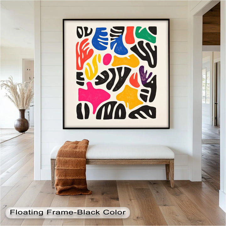 Chromatic Rhythm – Abstract Fauvist Oil Painting - MyPhotoStation
