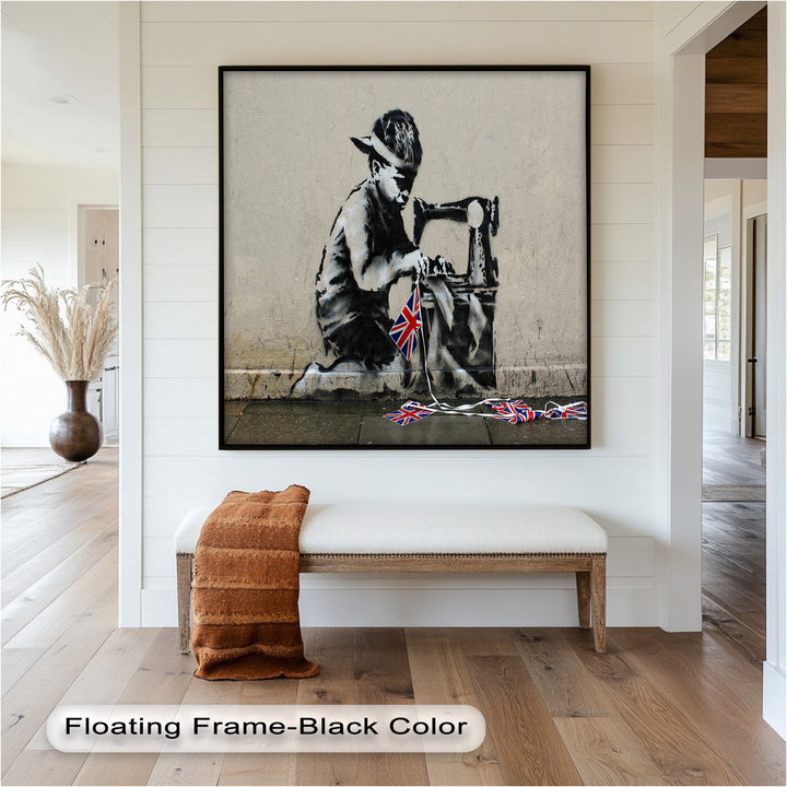 Stitched Allegiance – Banksy Oil Painting