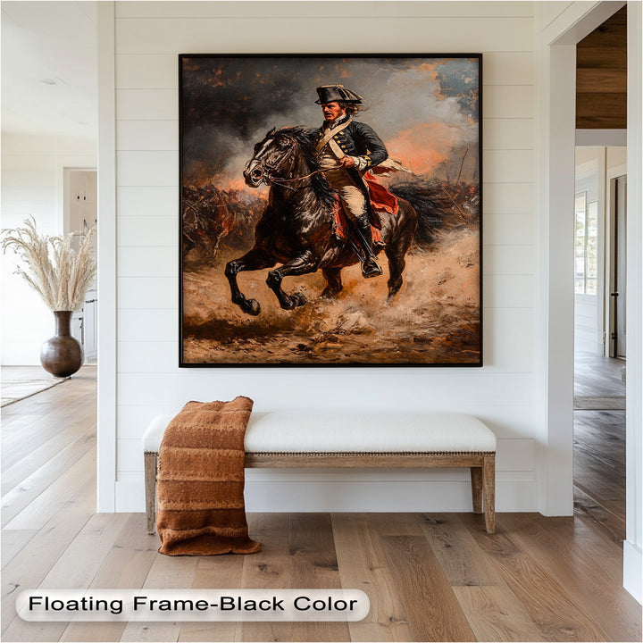Rider of Defiance – Revolutionary Commander Oil Painting